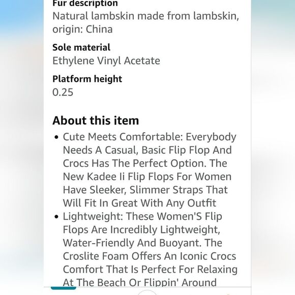 Crocs Kadee 2 Flip-Flop Sandal- Navy - Picture 4 of 9